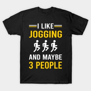 3 People Jogging Jog Jogger T-Shirt